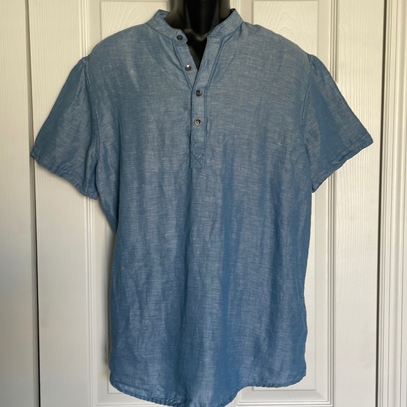 INC International Concepts | Shirts | Mens Linen Blend Short Sleeve ...